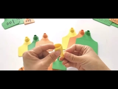 OEM ODM de Oormerken van de de Markeringentpu Douane van Veeidentiteitskaart voor Koeien 11*7.5cm